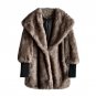 2017 Winter Womens Luxury Fox Fur Coat Thick Warm Fluffy Jacket Long Sleeve Ladies Faux Fur Coat Sha