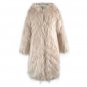 Winter Warm Long Shaggy Jacket Women Faux Fox Fur Coat Black Female Overcoat Fourrure Hairy Fluffy F