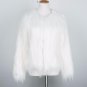 Womens Winter Warm Brand Fluffy Faux Fur Coats Jackets White Fake Fur Coats female Fashion Coat Fema