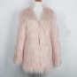 Fluffy long faux fur coat womens Winter fake fur streetwear pink coat female Fashion colored fur coa