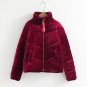 Winter Women Warm Soft Jacket Coat New Casual Loose Zipper Overcoat Lady Faux Velvet Outerwear Jacke