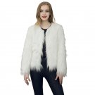 2017 Winter Warm Faux Fur Coats Women Jacket Long Sleeve Fur Jacket Elegant Soft Fluffy Overcoat Fem