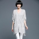 Fashion brand 2017 Women Clothing Soft Comfortable Coat Women Spring winter Knitted V-Neck Long Card