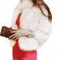 Fashion Lady Faux Fur Thick Coats Jackets Women Fluffy Overcoats 3/4 Sleeve Winter Shaggy Outerwear