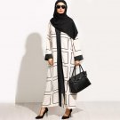 New Women\'s Autumn Winter Prints X-long Trench Coats Casual Windbreaker Graceful Overcoat Arab Styl