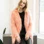 Black Fluffy Longline Faux Fur Coat 2017 Winter New V Neck Long Sleeve Simple High Street Wide Waist