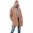 2017 Women Fashion Fluffy Shaggy Faux Fur Warm Winter Coat Cardigan long Jacket Lady Coats Solid Wai