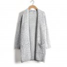 2017 Women Casual Knitted Long Cardigan Female Loose Kimono Coat Winter Warm Fashion Slim Sweater So