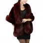 2017 Winter Sleeveless Womens Faux Fur Coat Vest Fluffy Jacket Raccoon Fur Hood Trim Poncho Fake Fur