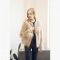 Fluffy faux fur coat women 2016 warm chic female outerwear Black elegant autumn winter jacket coat h