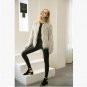Fluffy faux fur coat women 2016 warm chic female outerwear Black elegant autumn winter jacket coat h