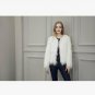 Fluffy faux fur coat women 2016 warm chic female outerwear Black elegant autumn winter jacket coat h