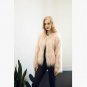 Fluffy faux fur coat women 2016 warm chic female outerwear Black elegant autumn winter jacket coat h