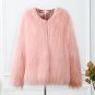 2017 New Women Fur Coat Fluffy Thick Warm Purple Long Sleeve Faux Fur Coats Hairy Overcoat Dark Gree