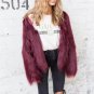 2017 New Women Fur Coat Fluffy Thick Warm Purple Long Sleeve Faux Fur Coats Hairy Overcoat Dark Gree