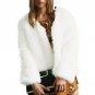 2017 Women Winter Fur Coat Long Sleeve Faux Fur Outerwear Ladies Short Jacket Fluffy Warm Overcoat f
