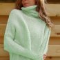 Autumn Winter Turtleneck Sweater Women Sleeve Jersey Warm Pullover Female Knitted Coat Fluffy Sweate