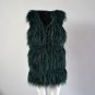2017 Tassel Fluffy Black Faux Fur Vest Waistcoat Autumn Winter Sleeveless Outerwear Women Coats Soft