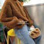 2017 New Korean Winter Lamb Wool Blends Hoodie Women Loose Fluffy Thickening Turtleneck Warm T Hoodi