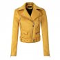 2018 New Autumn Winter Women Mortocycle Soft Suede Faux Leather Jackets Lady Fashion Matte Biker Zip