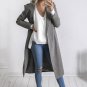 Elegant Winter Slim Long Coat Women Slim Windbreaker 2017 Solid Color Fluffy Warm Overcoat Female Ca