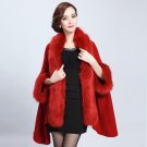 2016 Fashion Big Soft Fur Women Coat Winter Warm Woman Cape Knitting Cardigan Jacket Fur Coat Ladies