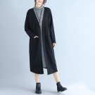 Women Loose Cardigan Long Jacket Coat 2017 Autumn Winter Long Sleeve Jacket Female Casual Soild Coat