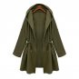 Tops Womens Waterfall Open Front Hooded Pockets Cardigan Winter Autumn Ladies Long Sleeve Coat Jacke