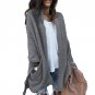 2017 Fashion Open Front Irregular Hem Women Plush Faux Fur Fluffy Winter Pockets Long Sleeve Loose C