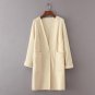 Sweaters Women Winter Coat Fashion Autumn Knitted Long Sleeve Jumper With Pockets Loose Long Cardiga