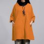 2017 Women Round Neck Button Solid Jacket Coats Outwear Winter Causal Batwing Sleeve Pockets Long Ca