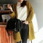 2017 Fashion Long Sleeve Sweater Autumn Winter Long Sleeve Thick Loose Knit Long Cardigan Women Swea