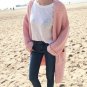 2017 Fashion Long Sleeve Sweater Autumn Winter Long Sleeve Thick Loose Knit Long Cardigan Women Swea