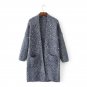 New Autumn Winter Women Sweater Beaded Cardigan One Size Warm Knitted Thick Fashion Long Coat Jacket