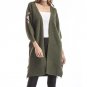 2017 Fashion Winter Waterfall Flower Embroidery Pockets Knitted Cardigan Women Autumn Casual Loose C