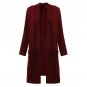 Women Cardigan Sweater Poncho Winter Ladies Long Sleeve Solid Pockets Knitted Sweater Open Stitch Ca