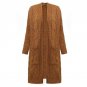 Women Cardigan Sweater Poncho Winter Ladies Long Sleeve Solid Pockets Knitted Sweater Open Stitch Ca