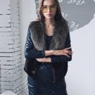 Autumn Winter Vest Faux Fur Vest Jacket Coat Women Cardigan Open Front Waistcoat Vests Loose Casual 