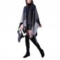 Female New Chaos Theory Multi Colour Plaid Sweater Cardigan Coat Women\'s Checked Knitted Winter Tar