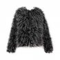Coat Jacket Velvet Faux Fur Outwear Cardigan 2017 Solid warm wool blends