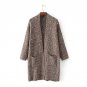 Women Sweater Beaded Cardigan Warm Thick Knitting Coat Jacket Office Ladies Elegant Autumn Winter Ou
