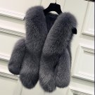 S-3XL Female Coat Women Faux Fox Fur Vest Winter Warm Fur Coat Cardigan Femme Fur Vests Fashion Luxu