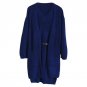 2 Pcs Women Autumn Winter V Neck Sleeveless Knit Dress And Cardigan Sweater Coat