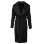 Spring Autumn Winter Draped Cardigan Women Trench Basic Long Coat Female Wool Windbreaker Overcoat L