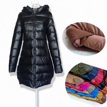 Plus Size L-4XL Winter Jacket Women 2017 New Slim PU Leather Cotton Jacket Coat Hooded Parkas Solid 