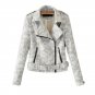 New 2017 Autumn Camouflage Leather Jacket Women Causal Long Sleeve Slim Turn-down Collar Motorcycle 