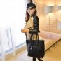 ROPALIA 2017 Winter Fall Women Fashion Patchwork Coat Female Long Wool PU Leather Sleeve Jacket C