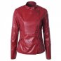 NIBESSER 2017 Side Zipper Button PU Leather Jackets Women Stand Collar Long Sleeve Coats Autumn Wint