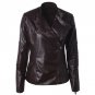 NIBESSER 2017 Side Zipper Button PU Leather Jackets Women Stand Collar Long Sleeve Coats Autumn Wint