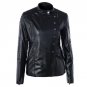 NIBESSER 2017 Side Zipper Button PU Leather Jackets Women Stand Collar Long Sleeve Coats Autumn Wint